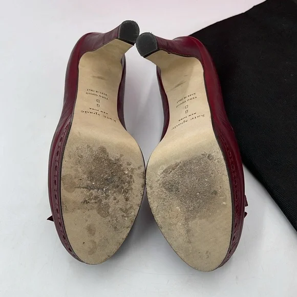 Kate Spade New York Lagoon Burgundy Leather Pumps
Women's Size 8 - Picture 7 of 9